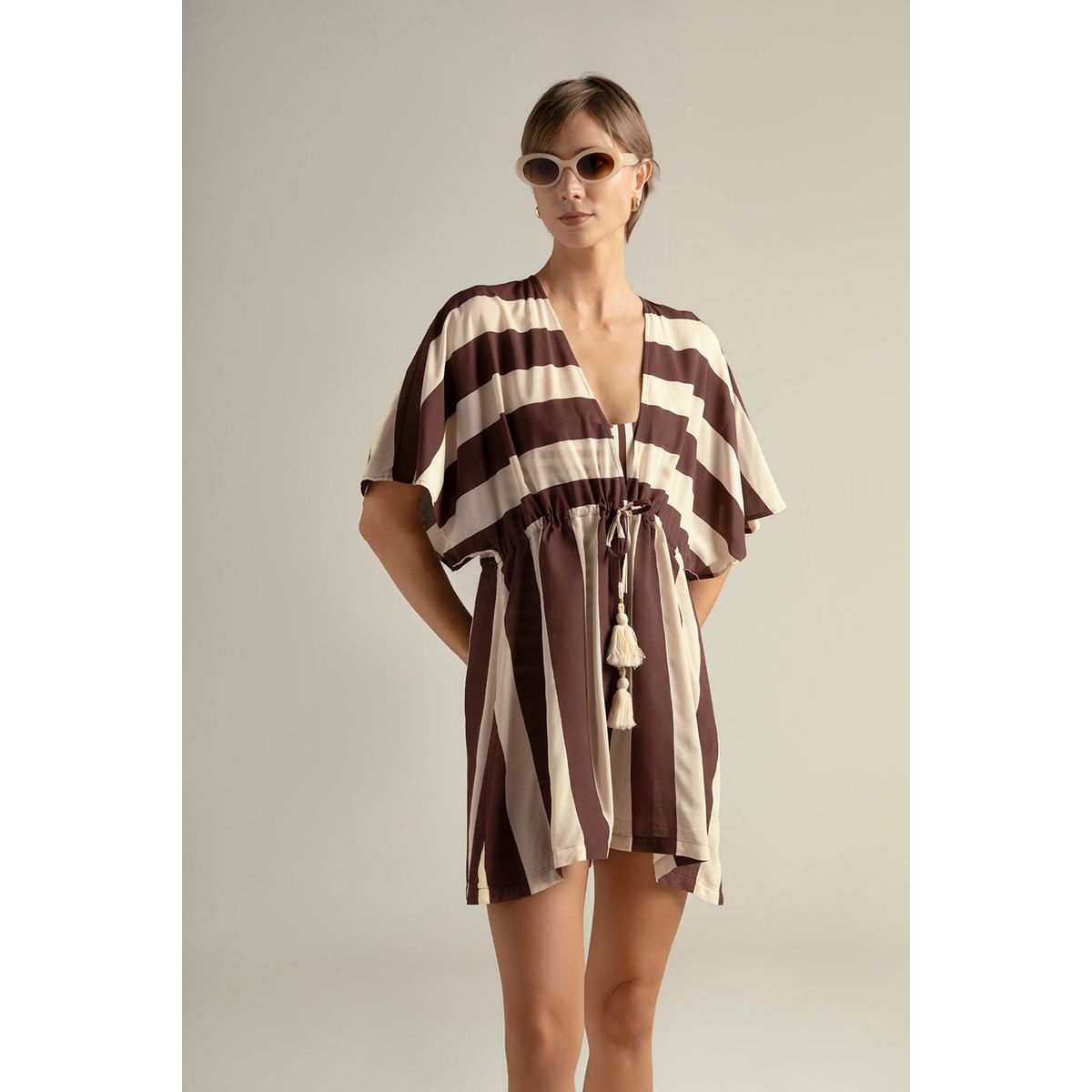 TOUCHE BALNEAIRE - Cover up corto en bloques de estampado 0A52061