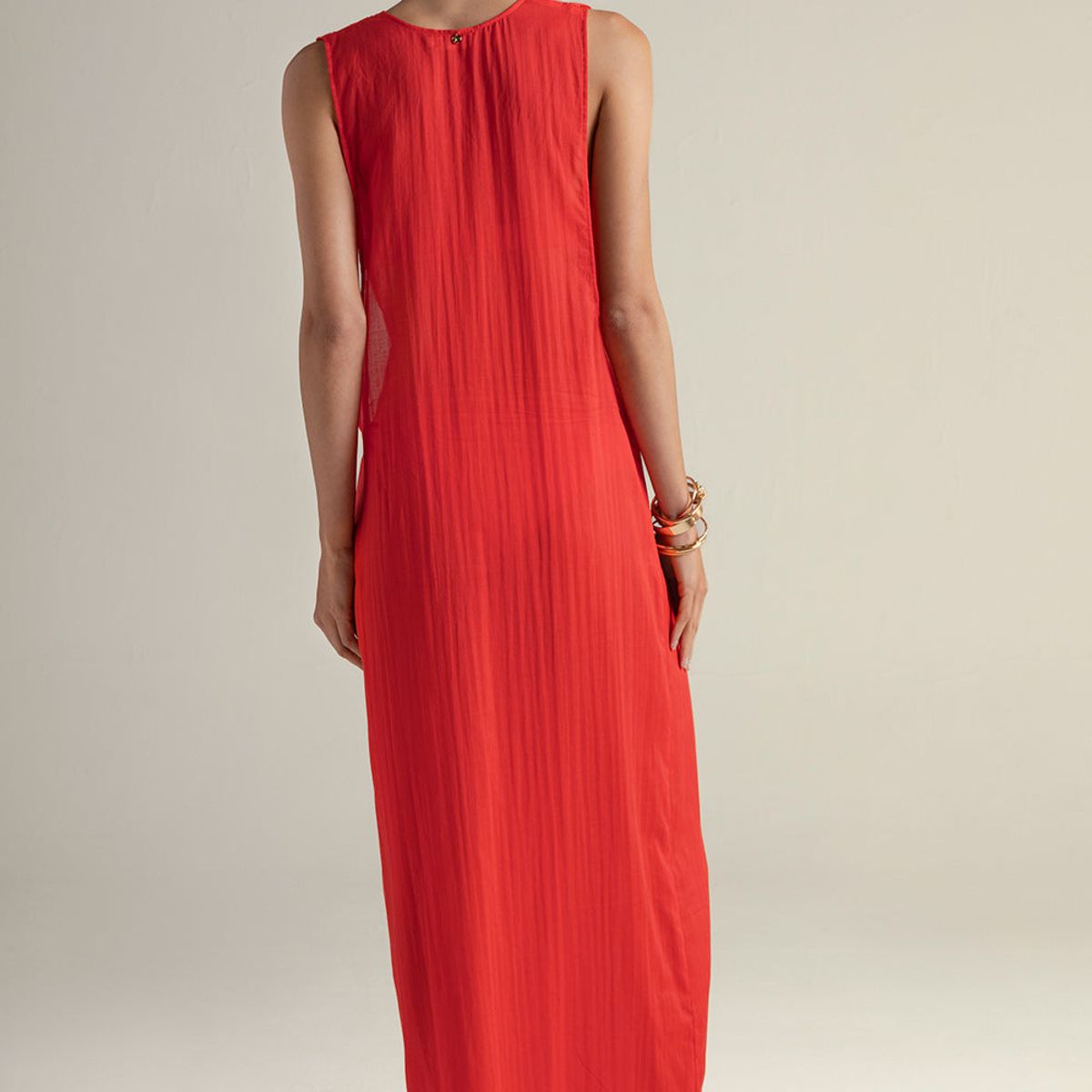 TOUCHE BALNEAIRE - Cover up largo en algodón 100% 0A54R61