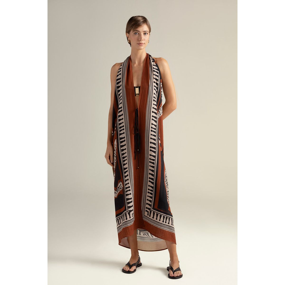 TOUCHE BALNEAIRE - Pareo en tela estampada 0A99061