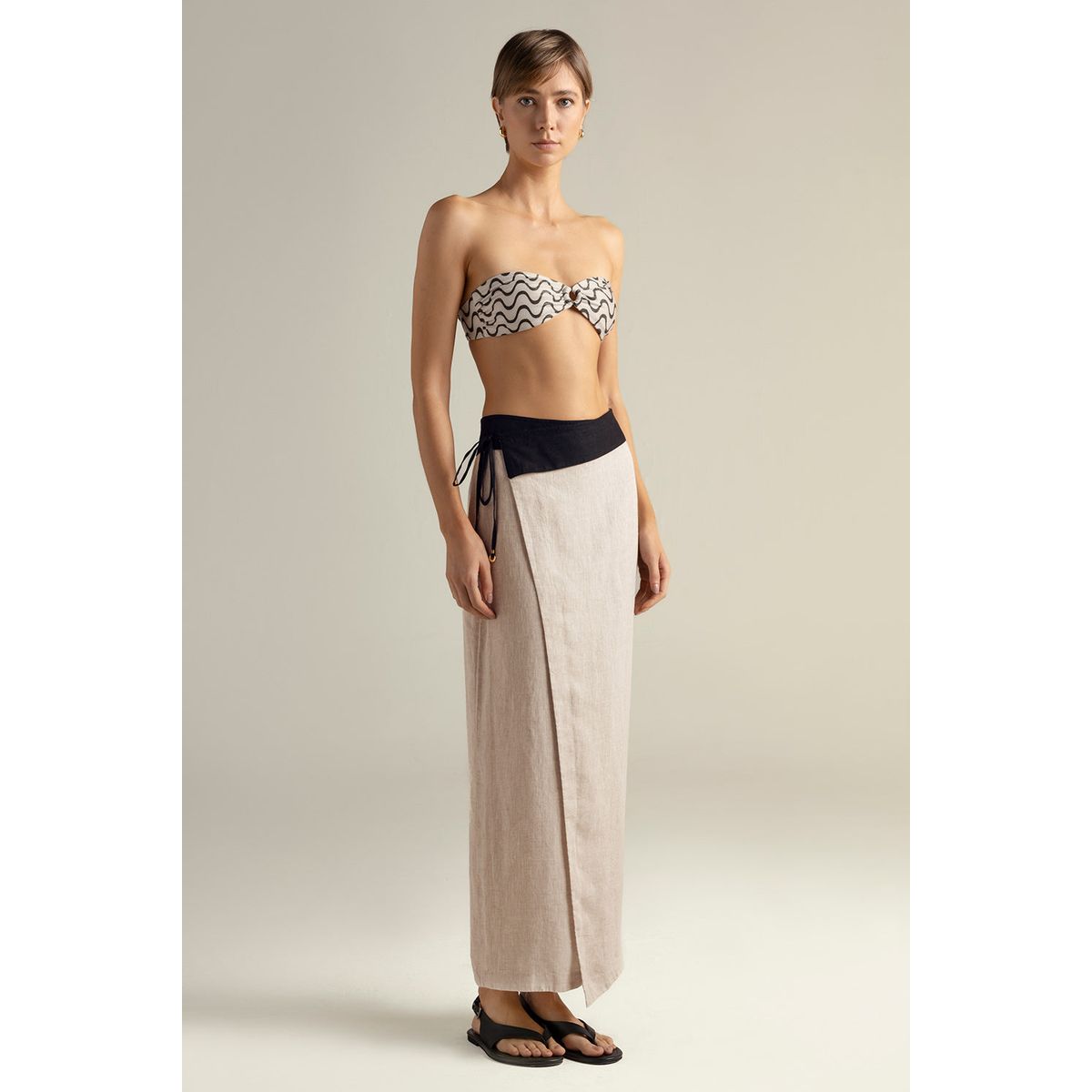 TOUCHE BALNEAIRE - Falda pareo en lino 100%  0F22C61