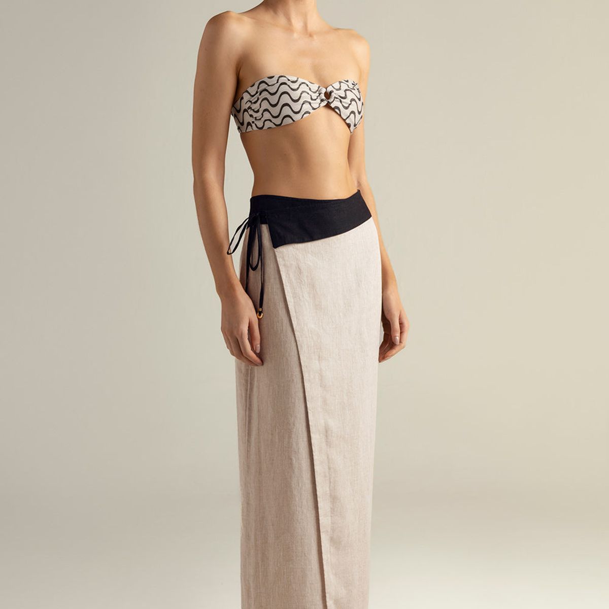 TOUCHE BALNEAIRE - Falda pareo en lino 100%  0F22C61