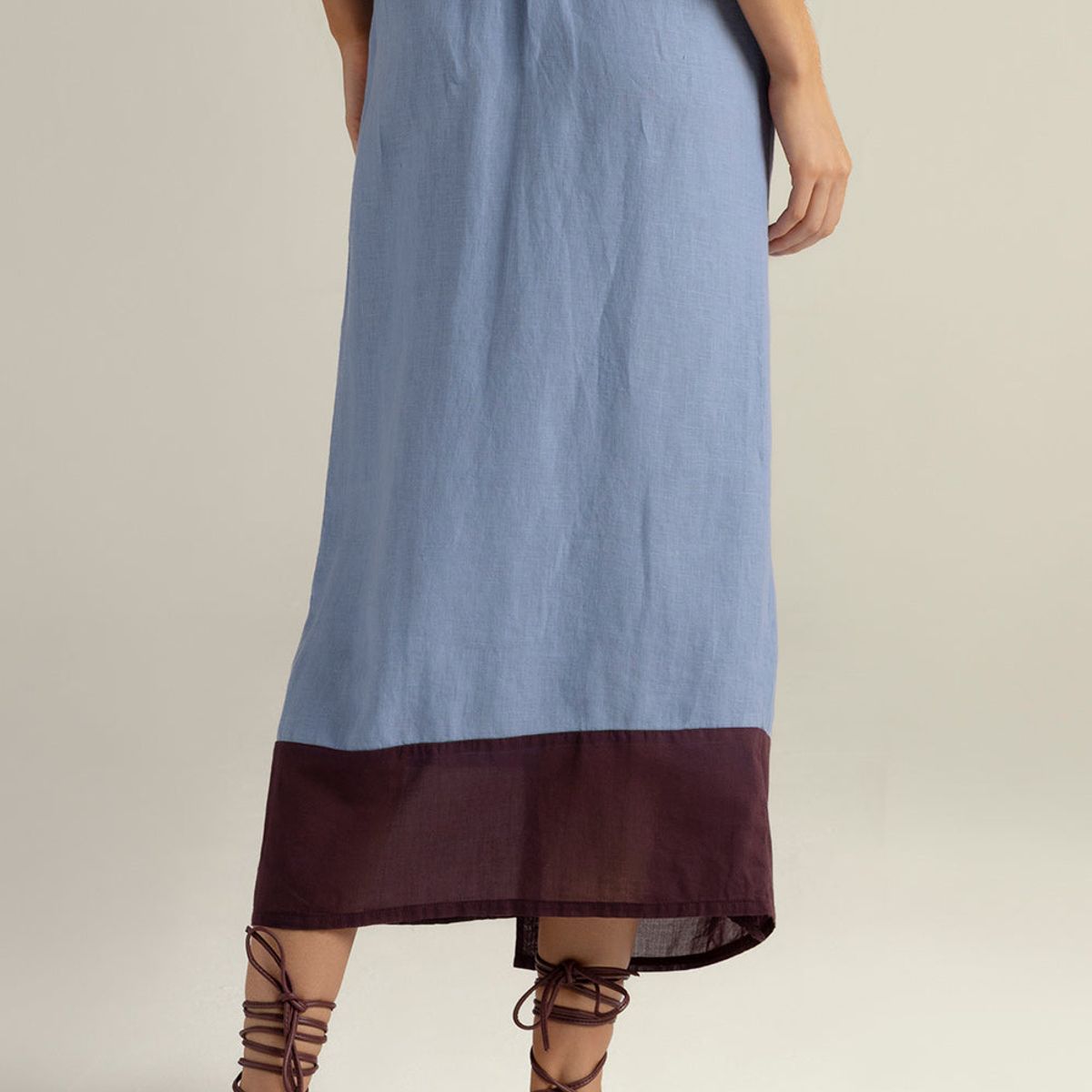 TOUCHE BALNEAIRE - Falda pareo larga en bloques de color 0F28A61