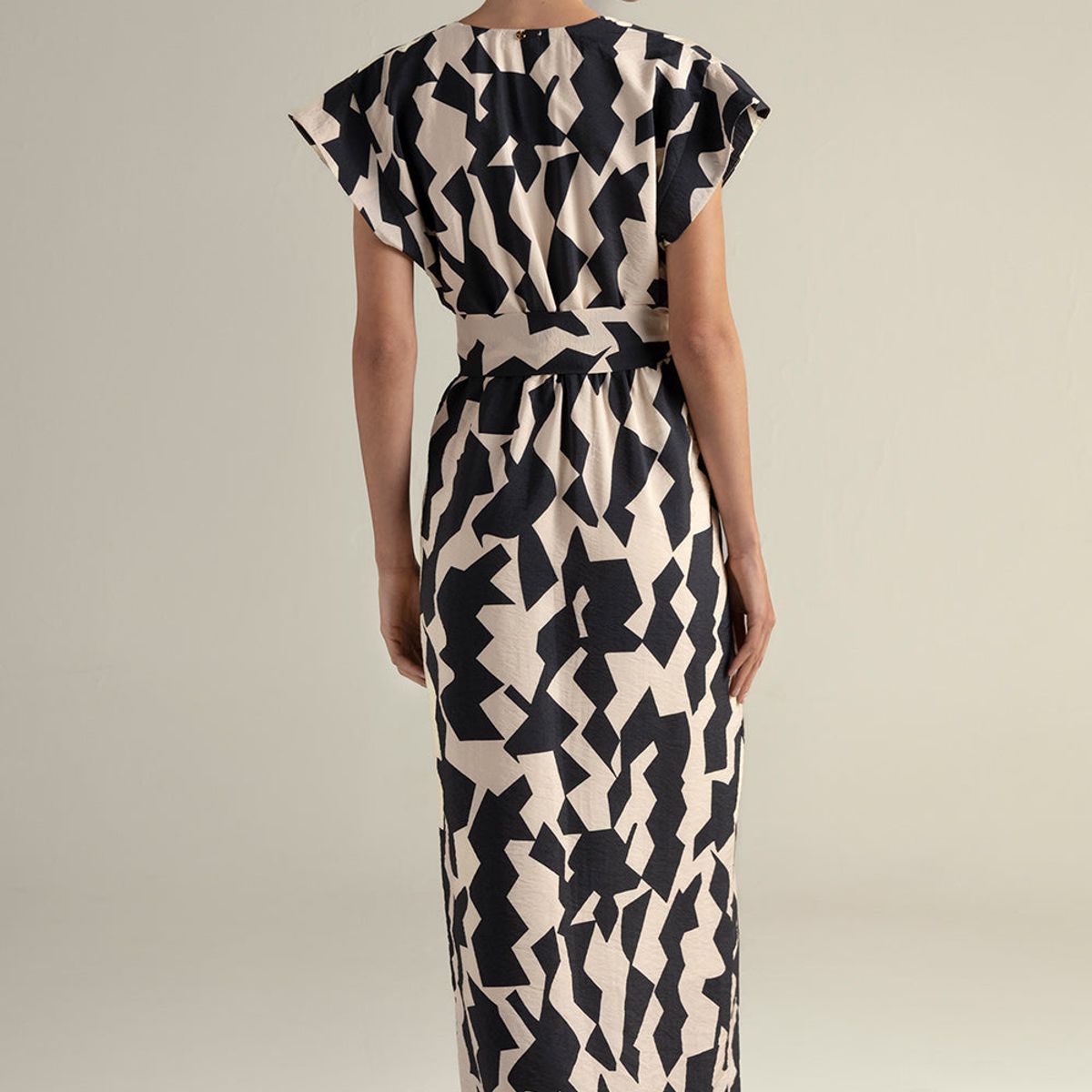 TOUCHE BALNEAIRE - Vestido largo en estampado geométrico 0F49061