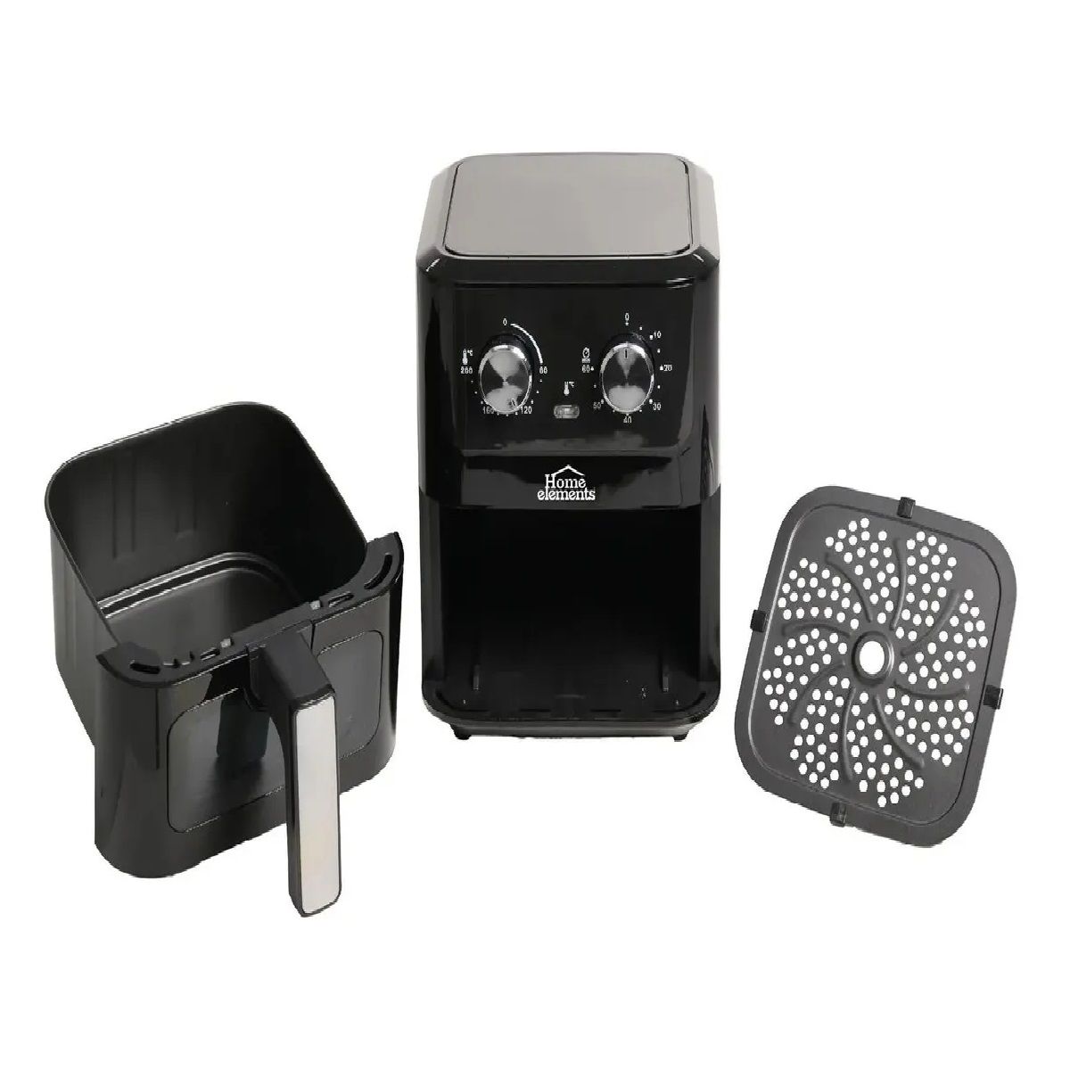 HOME ELEMENTS - Freidora De Aire Home Elements Heaf80n 8l Negra Negro