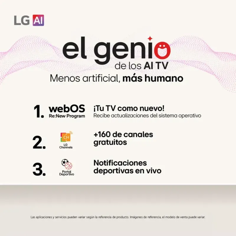 LG - TV LG 55 55UA7300PSB 4K UHD Smart TV con IA  Inteligencia que se Adapta