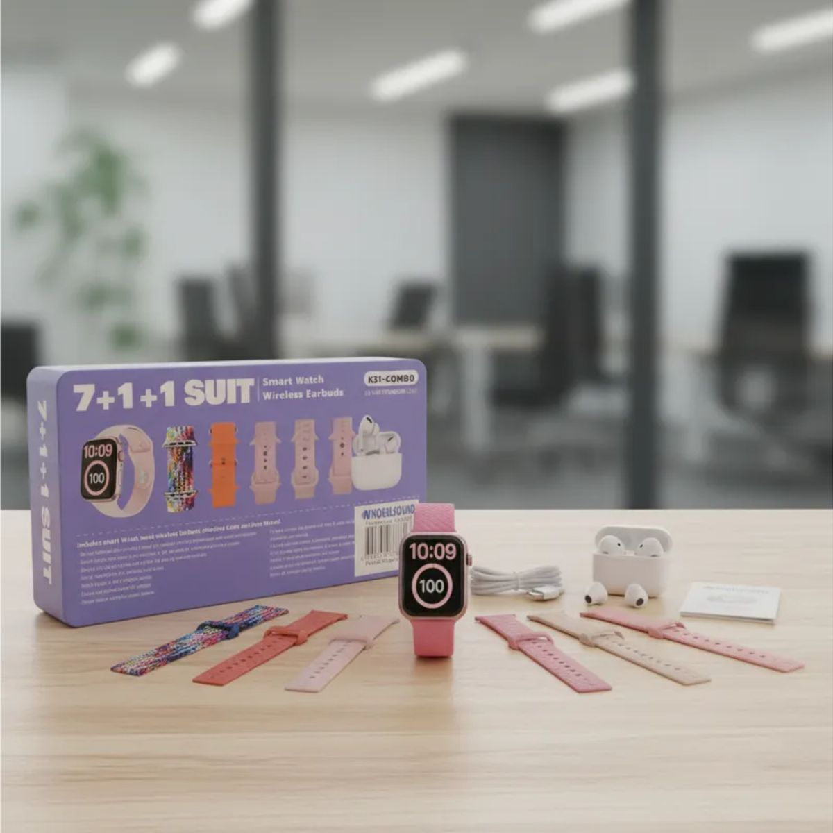 GENERICO - Set Smartwatch M30 + 7 Correas + Auriculares Inalámbricos NB2683