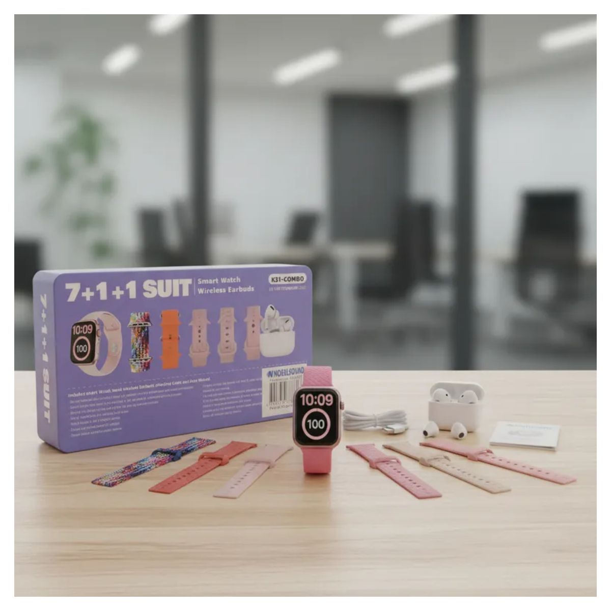 GENERICO - Set Smartwatch M30 + 7 Correas + Auriculares Inalámbricos NB2683