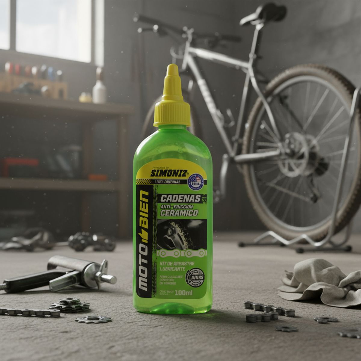 GENERICO - Lubricante Cadenas Cerámico Antifricción Simoniz Motobien
