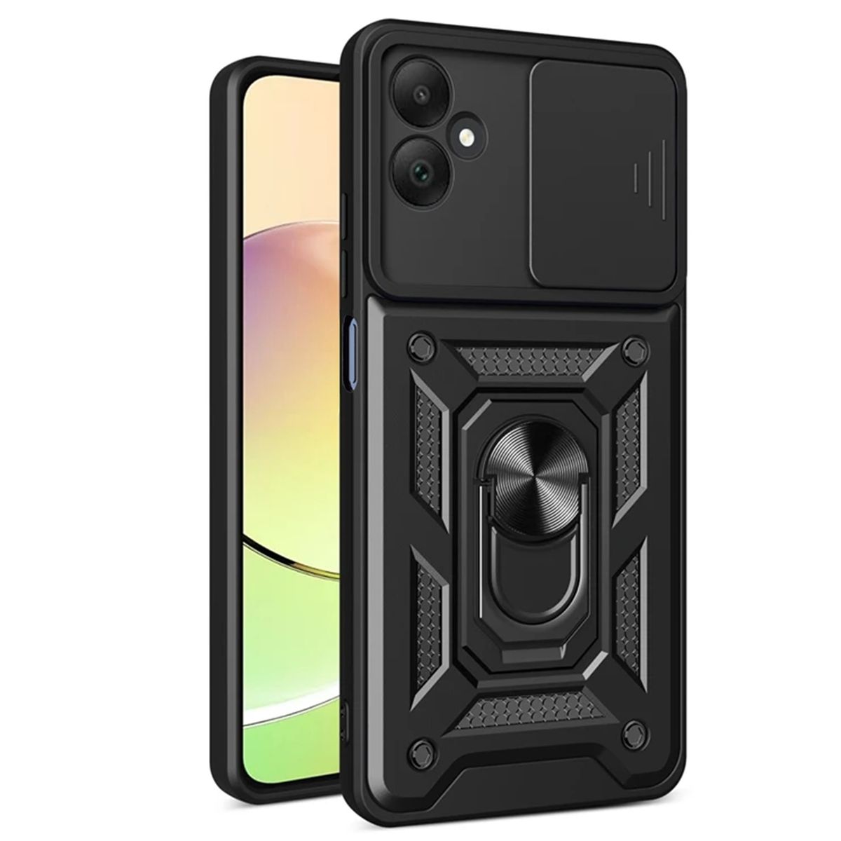 GENERICO - Funda Case Protector Cámara Slider Compatible Samsung A07 4G Negro