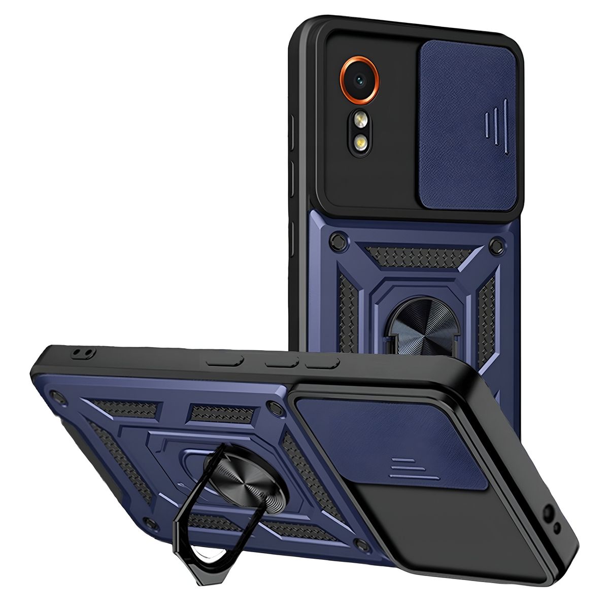 GENERICO - Funda Case Protector Cámara Slider Compatible Samsung XCover 7 Azul