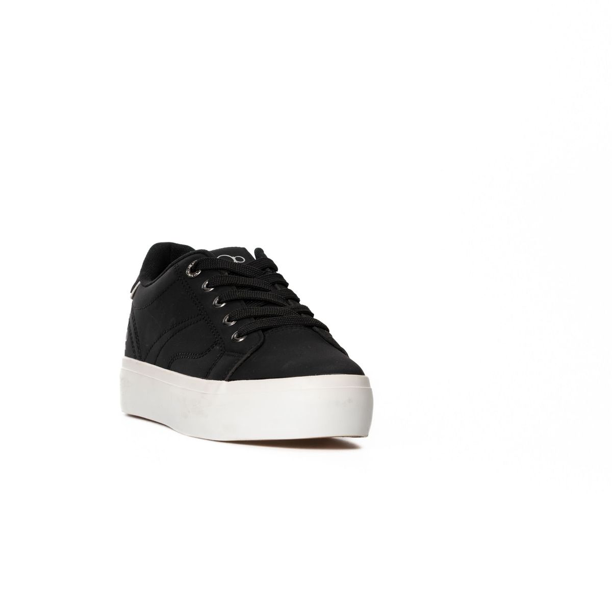 OCEAN PACIFIC - Tenis para Mujer OP Serafina Vulcanizados Negro con Blanco