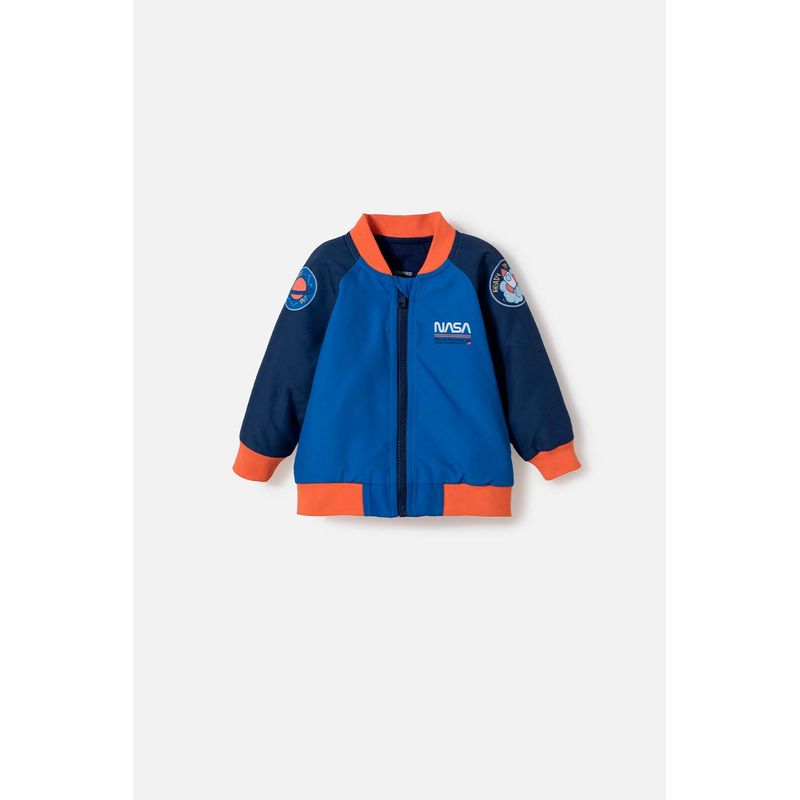 NASA - Chaqueta Nasa con cierre azul y naranja bebé niño