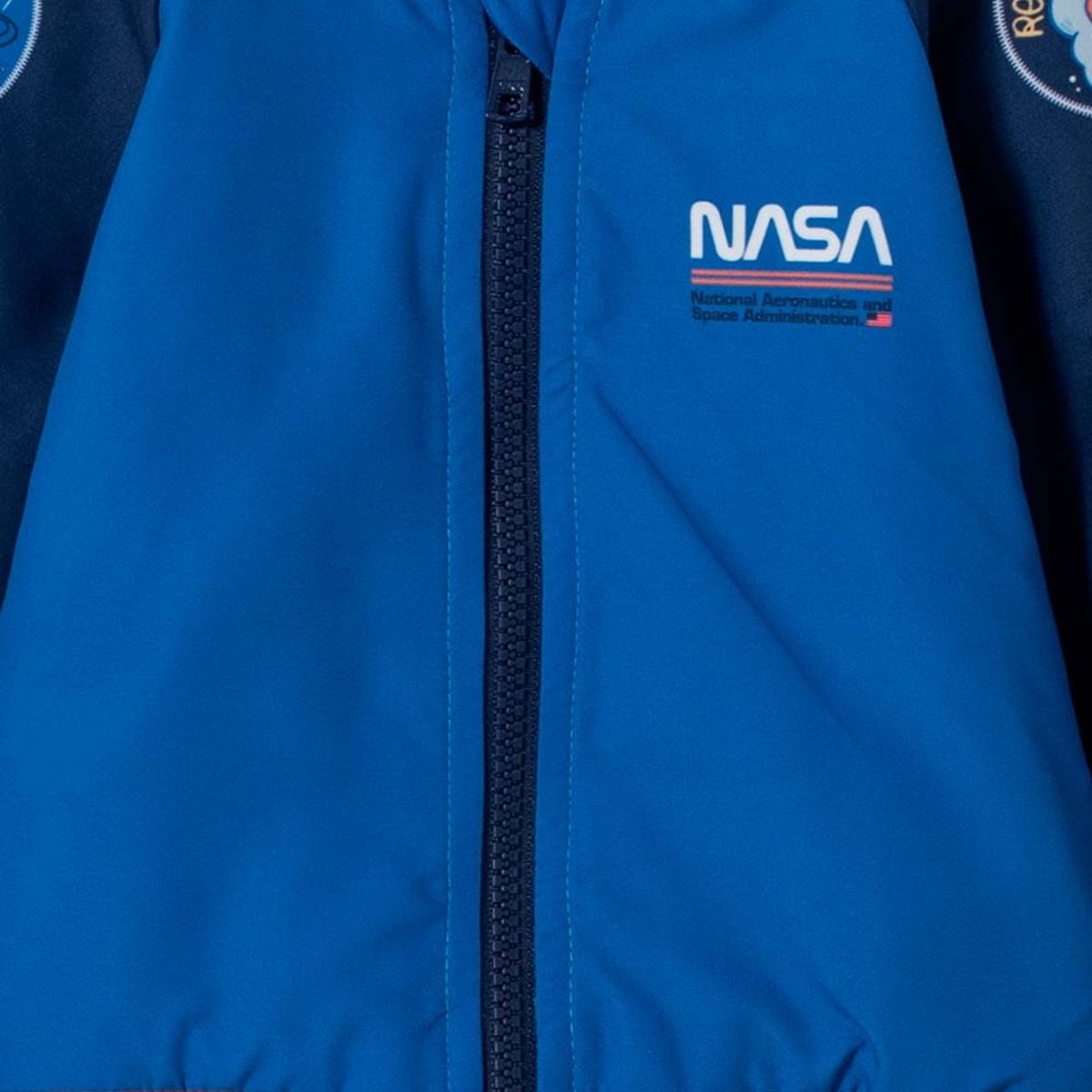 NASA - Chaqueta de la Nasa con cierre azul y naranja para bebé niño