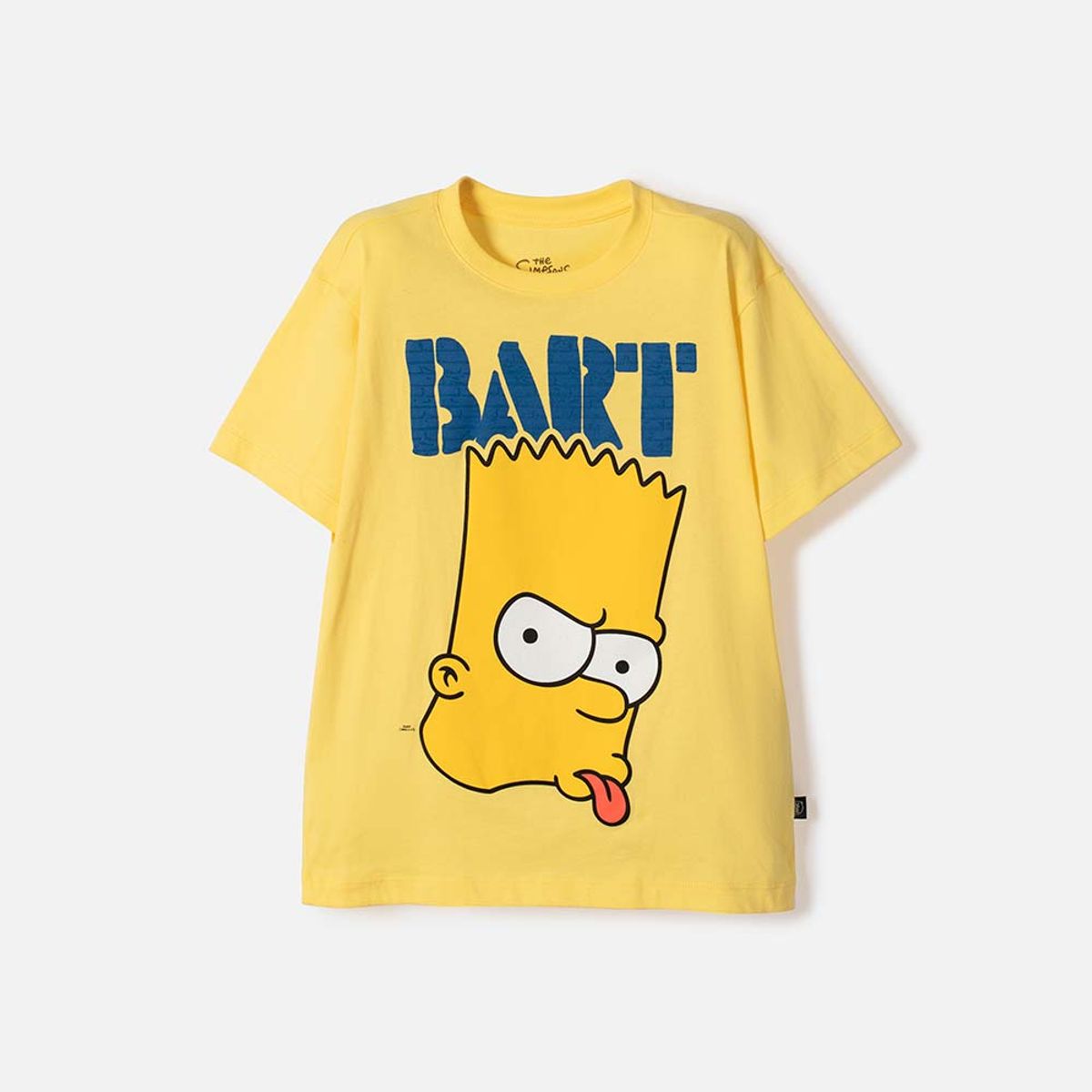 DISNEY - Camiseta de los Simpson manga corta amarillo para niño