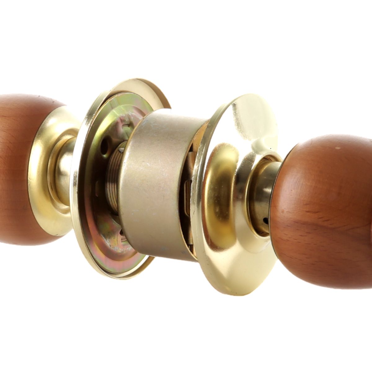 GENERICO - Cerradura Chapa Pomo De Madera Claro Para Puertas De Alcoba