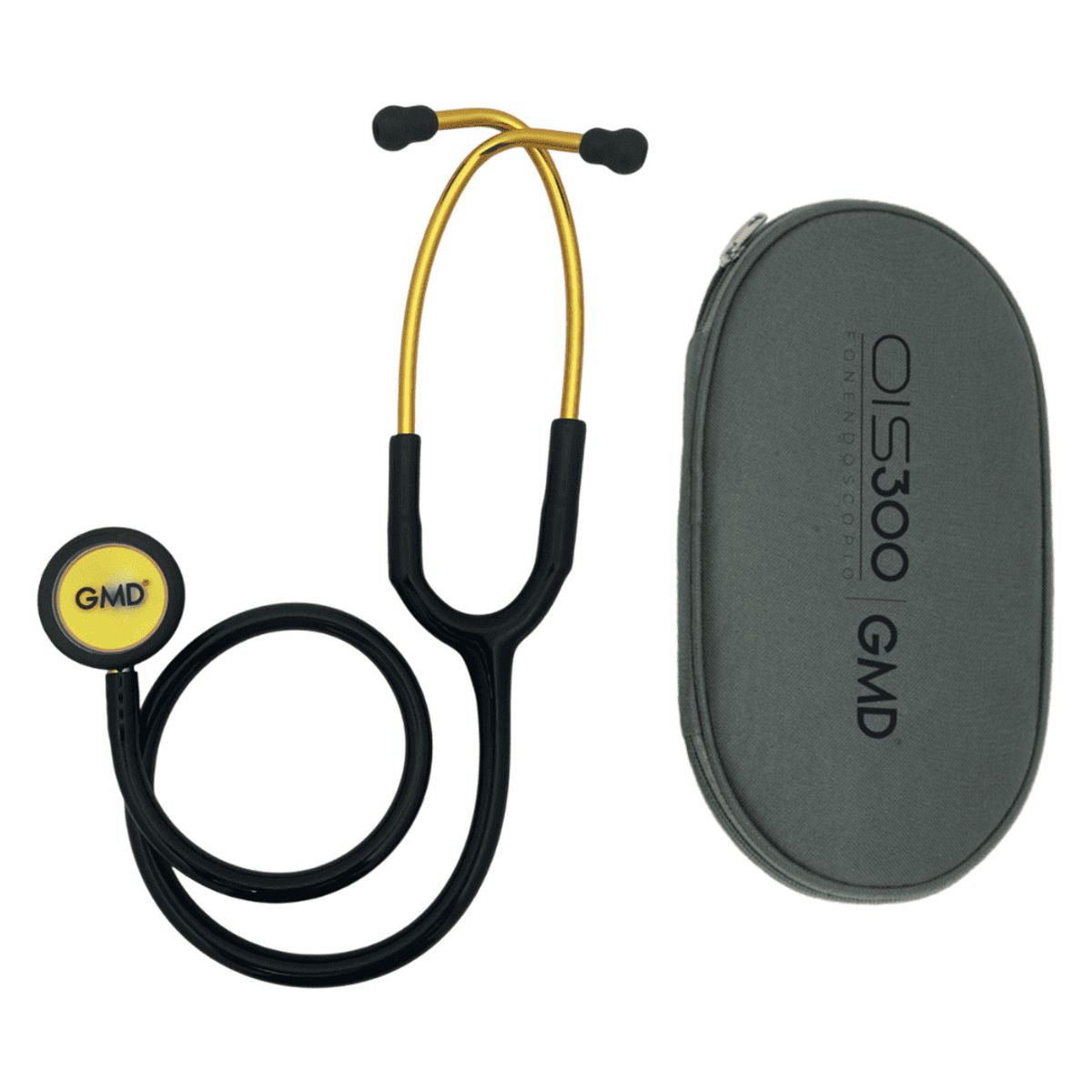 GMD - Fonendoscopio Profesional Doble Servicio Ois 300 Negro + Gafas Azules
