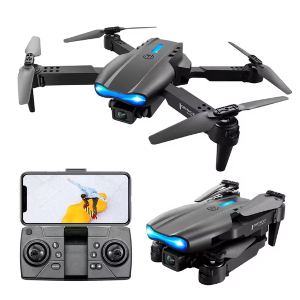 COLME TECHNOLOGY HOME - Mini Drone Dual Cámara 4k E99 Pro Wifi 24g Motor Brushless