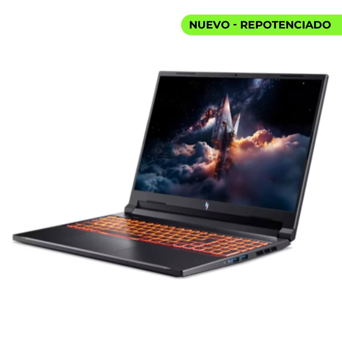 ACER - Portatil Gamer Acer Nitro 16 Ryzen 5 240 Ram 48GB Disco SSD 2TB RTX5050 8GB Pantalla 16"FHD 180Hz