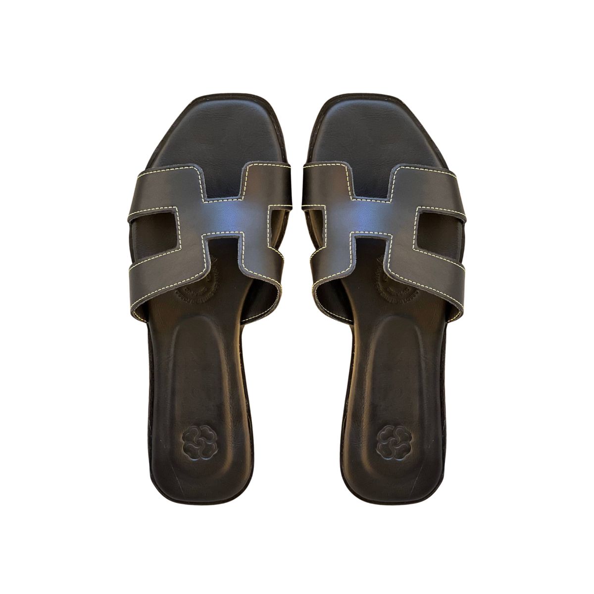 GENERICO - Sandalias planas tipo Hermes con diseño clásico