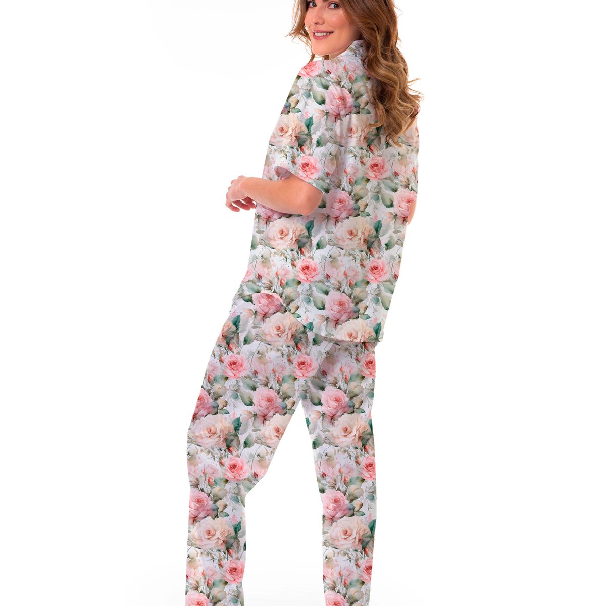 CLONHADAS - Pijama completa con pantalón Mujer Manga Corta Clonhadas SUSY