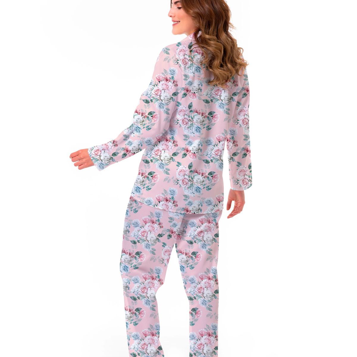 CLONHADAS - Pijama completa con pantalón Mujer Manga larga Clonhadas DANIELA ABRIGADO