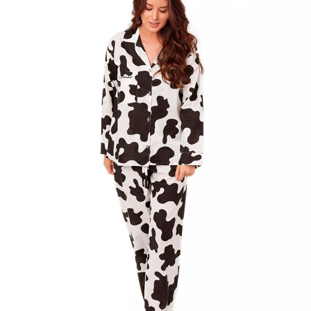 CLONHADAS - Pijama completa con pantalón Mujer Manga larga Clonhadas DANIELA ABRIGADO