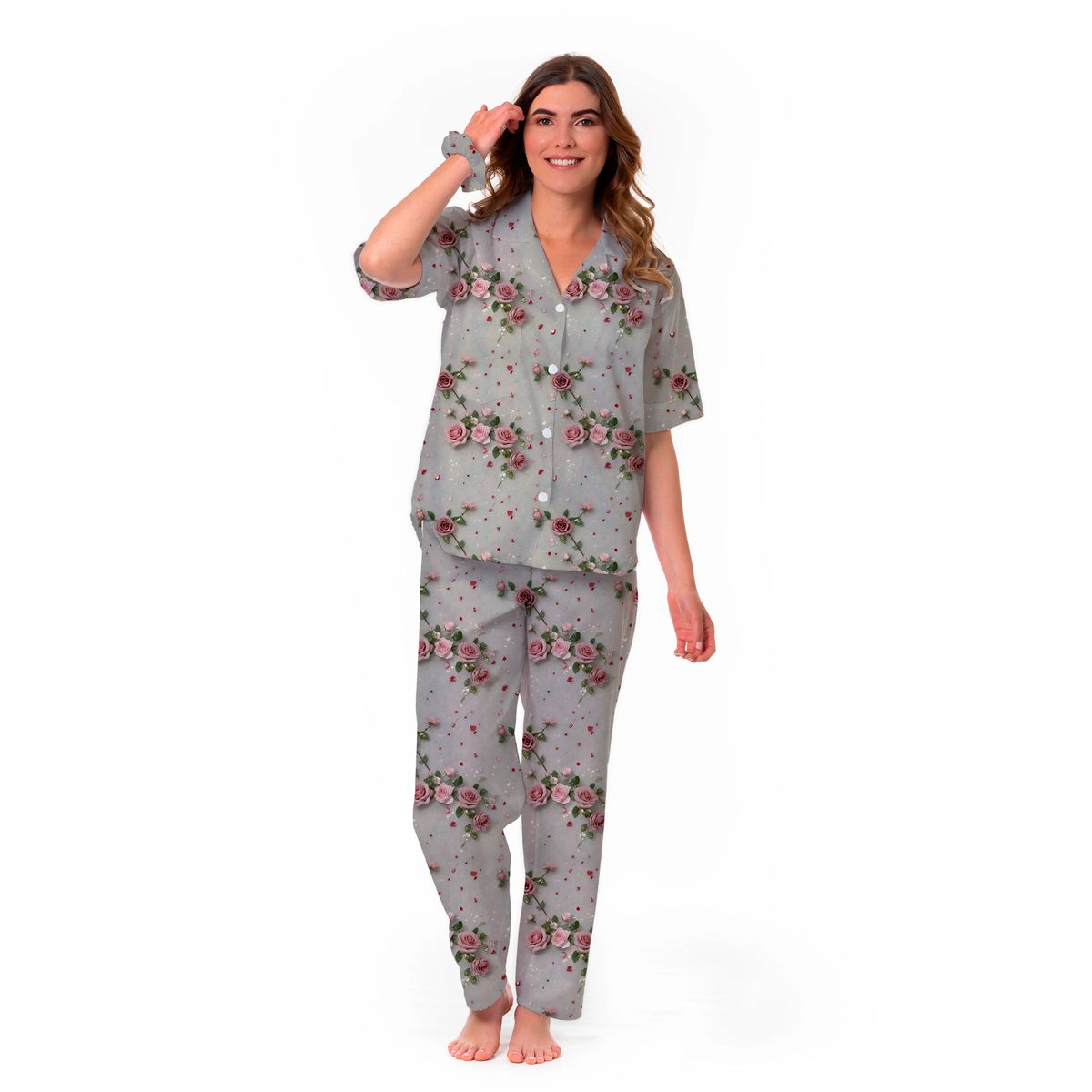 CLONHADAS - Pijama completa con pantalón Mujer Manga Corta Clonhadas SUSY