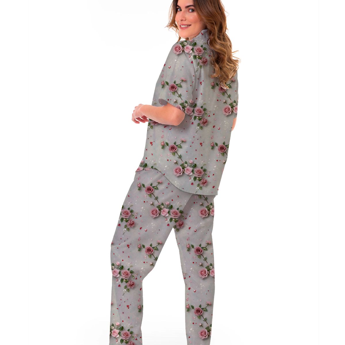 CLONHADAS - Pijama completa con pantalón Mujer Manga Corta Clonhadas SUSY
