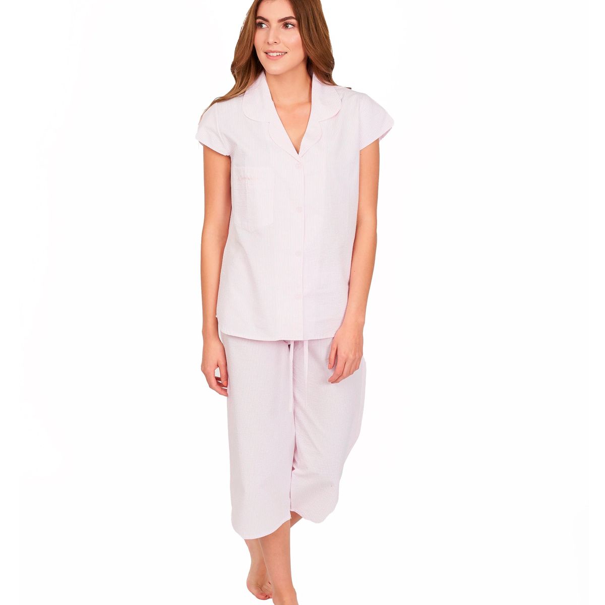 CLONHADAS - Pijama completa con pantalón capri Mujer Manga Sisa Clonhadas LINA