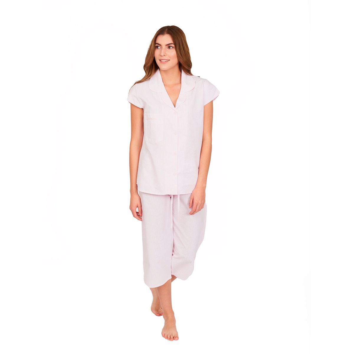 CLONHADAS - Pijama completa con pantalón capri Mujer Manga Sisa Clonhadas LINA