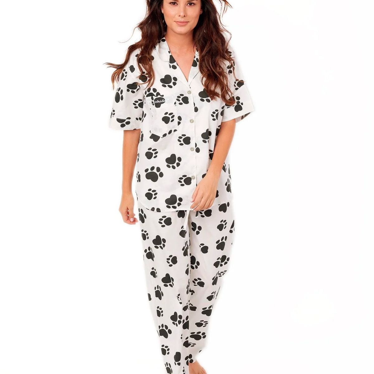 CLONHADAS - Pijama completa con pantalón Mujer Manga Corta Clonhadas SUSY