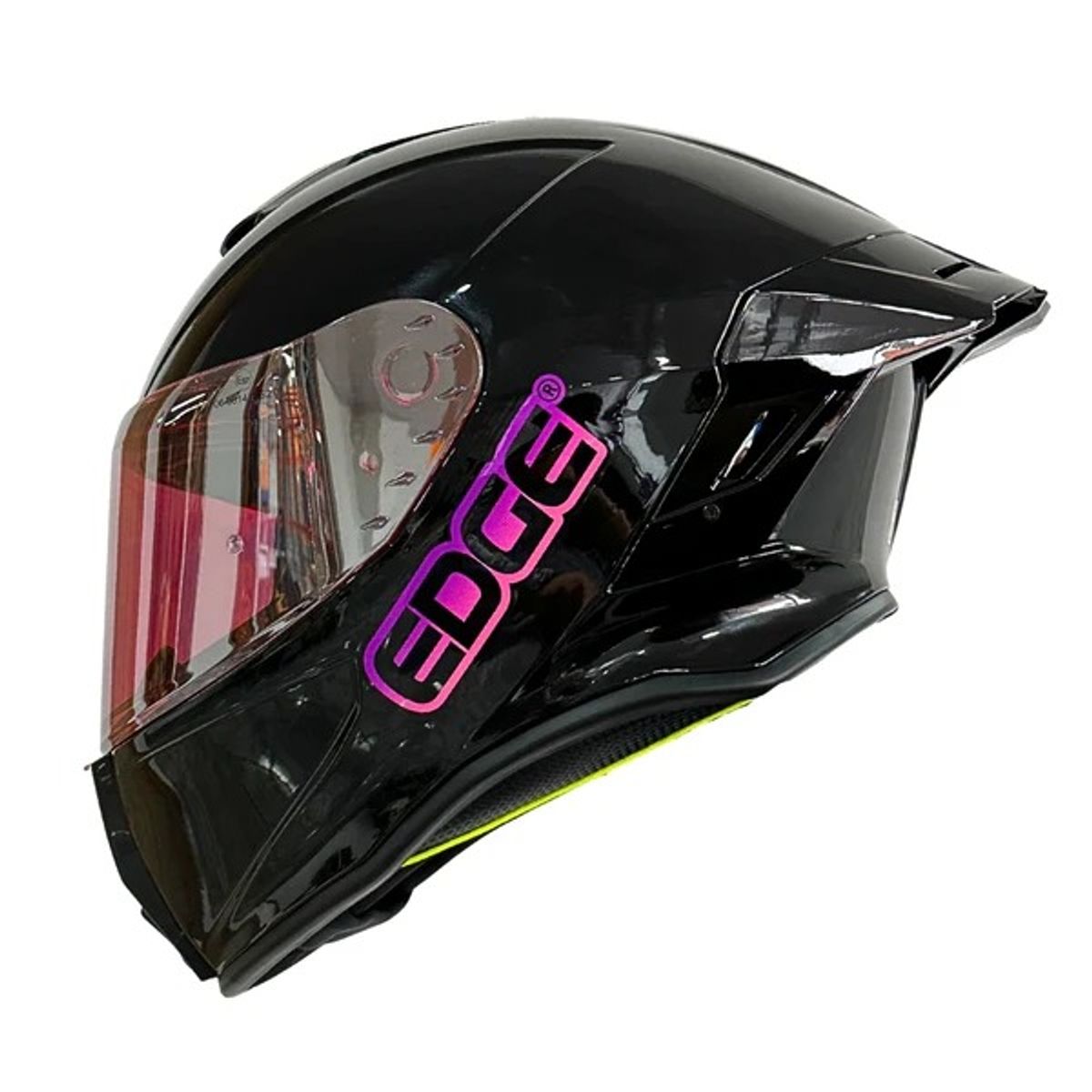 EDGE HELMETS - CASCO EDGE SHANGHAI CERTIFICADO ECE2206 TALLA M NEGRO BRILLO