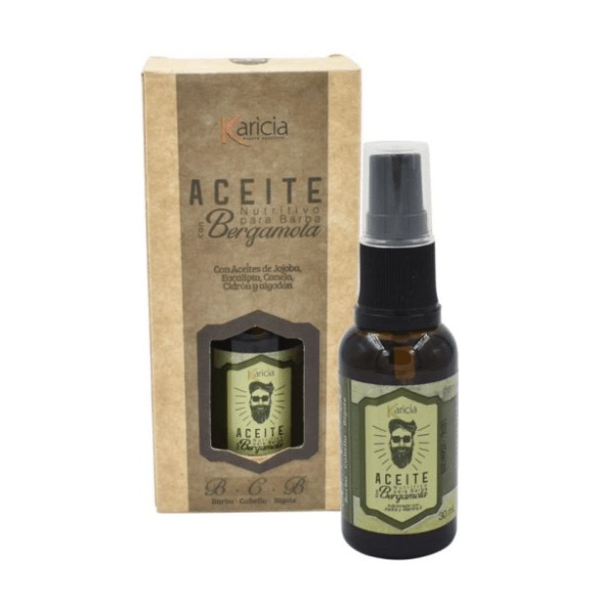 KARICIA - Aceite Bergamota Barba Cabello