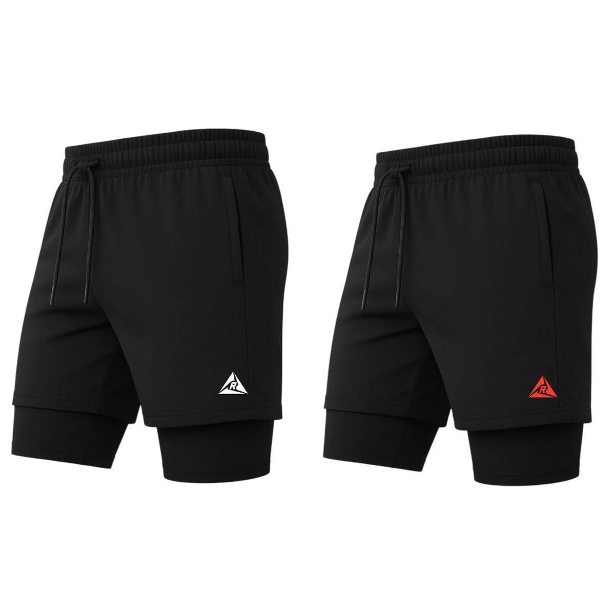 RIPPLE FT - Combo X2 Pantalonetas Hombre Con Licra Corta Original Ripple