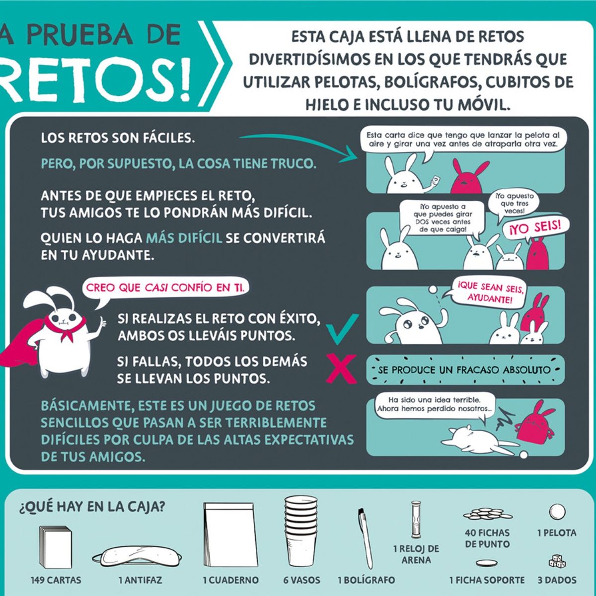 ASMODEE - ¡A Prueba De Retos Juego De Mesa Español