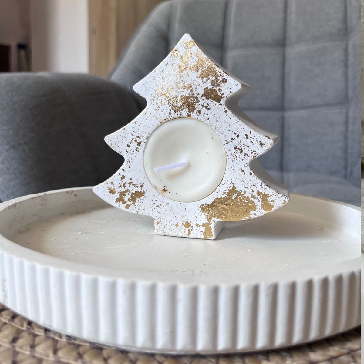 DECORACIONES ALE Y GABI - KIT NAVIDEÑO VELA Y BASE