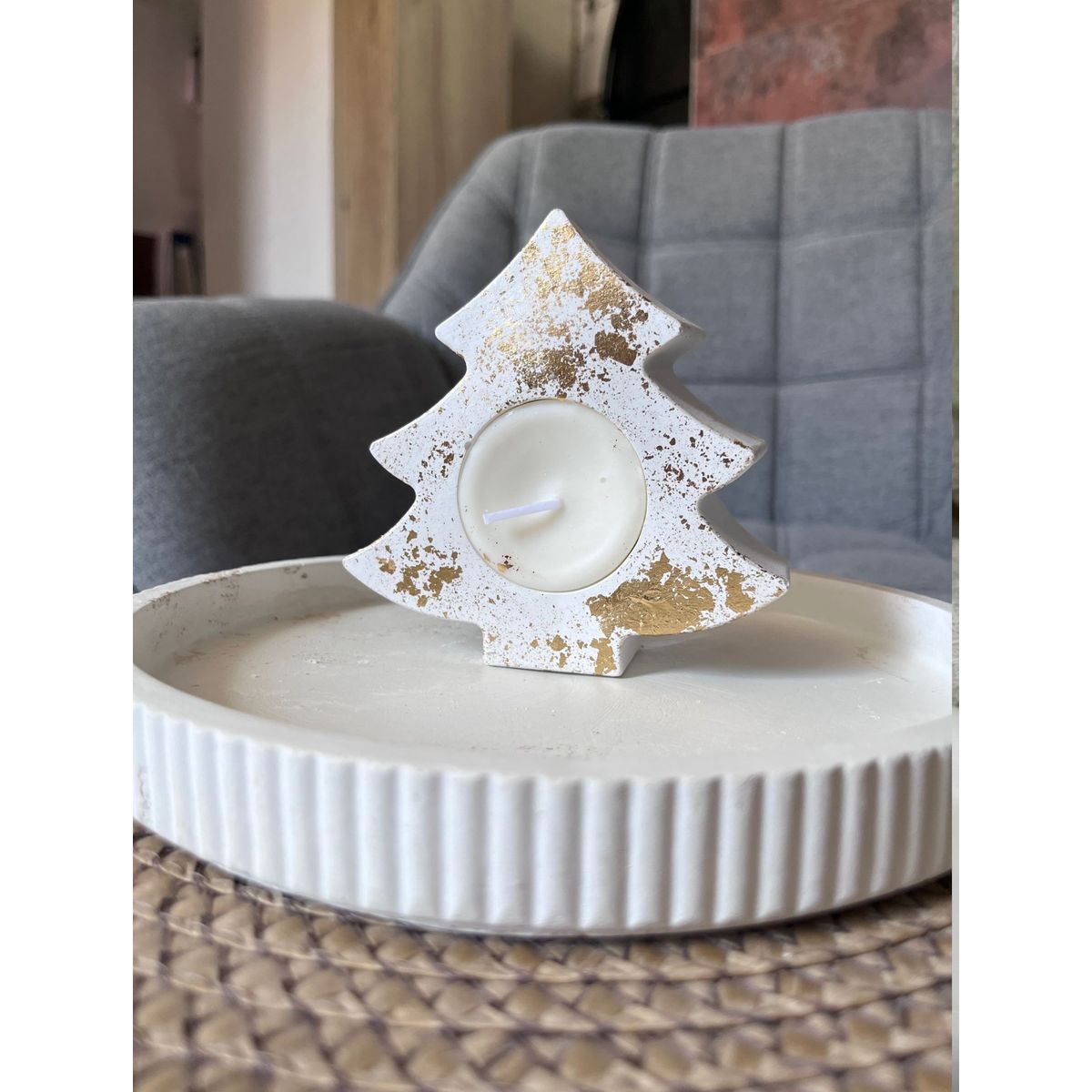 DECORACIONES ALE Y GABI - KIT NAVIDEÑO VELA Y BASE