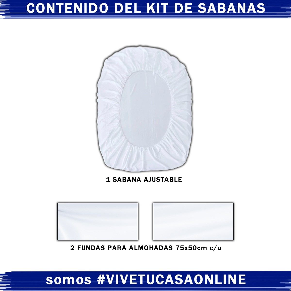 ELEGANT - Sábanas Ajustables Super Frescas Juego 3 Piezas Doble 140 x 190