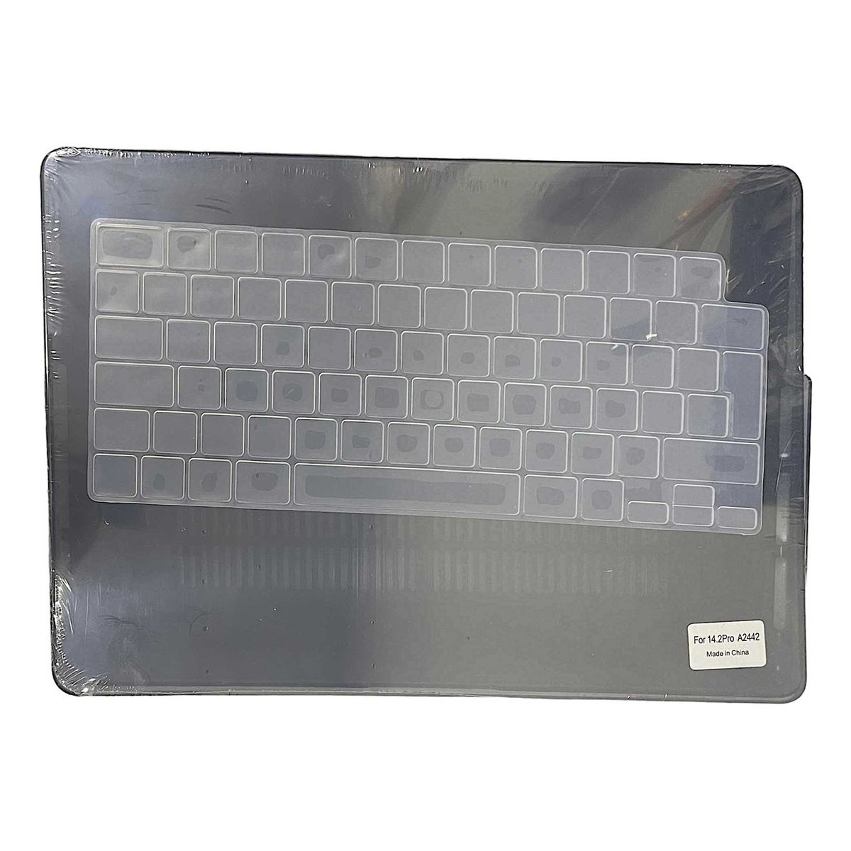 GENERICO - Carcasa Case Para Mac Pro 14 A2442 Protector Teclado Español Negro