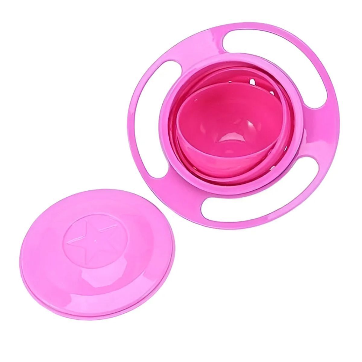 GENERICO - Bowl 360 Grados ANTI DERRAME Para Bebés Rosa