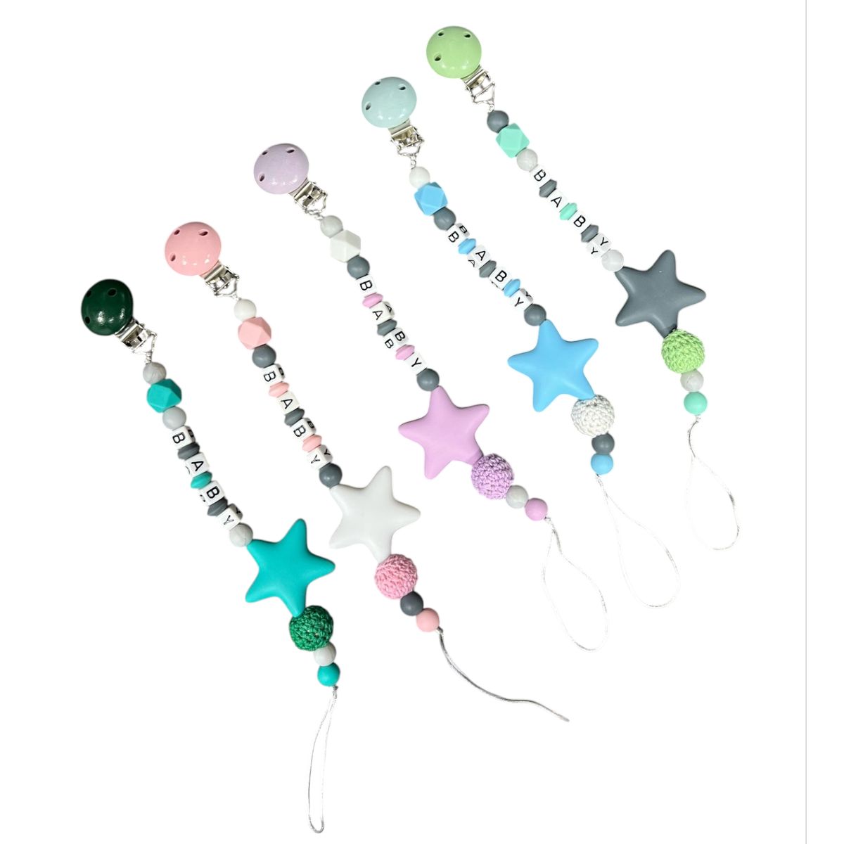 GENERICO - Sujetador De Chupo Para Bebes x1 Estrella