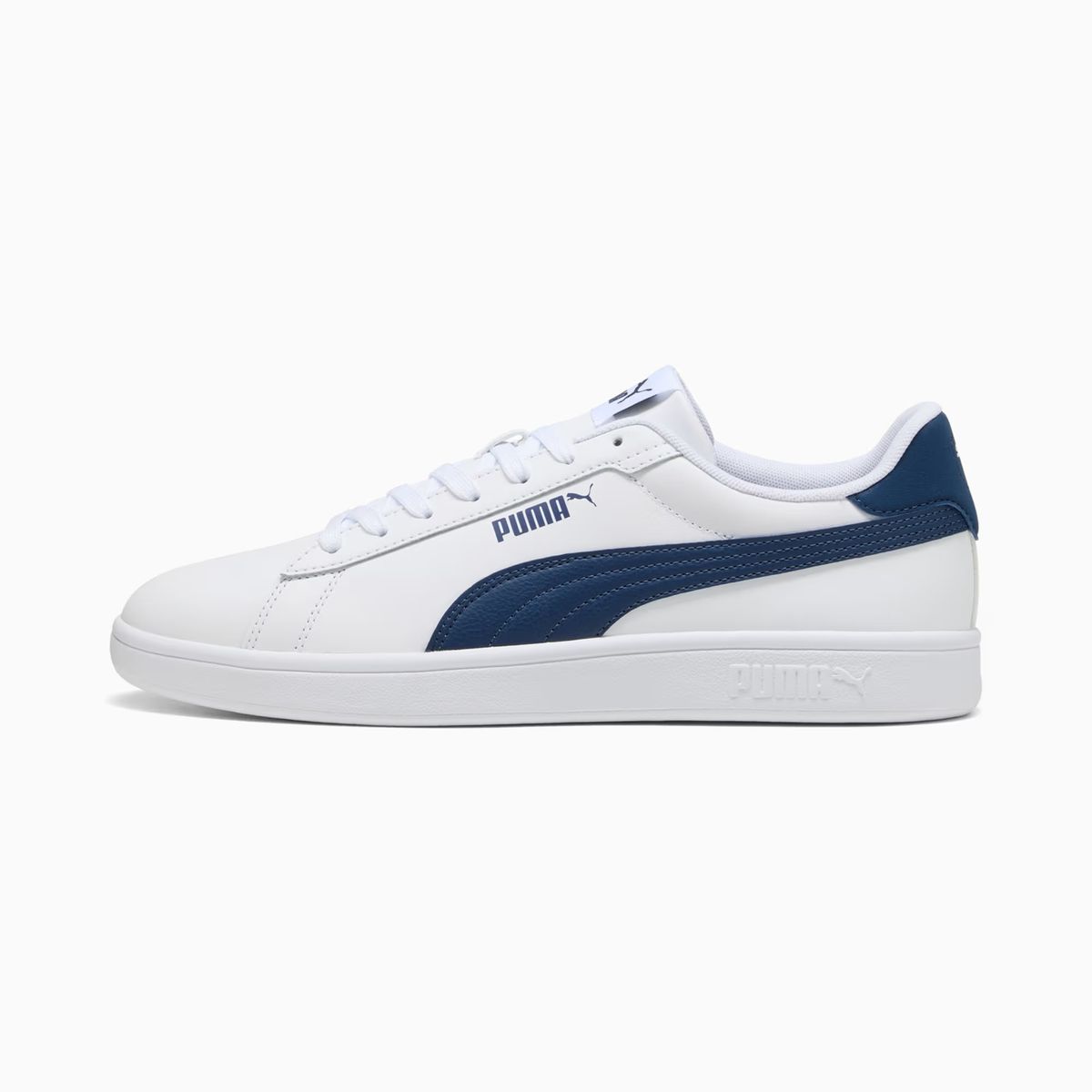 PUMA - Tenis Puma Hombre Smash 3.0 L Blanco Azul 390987-28 Casual