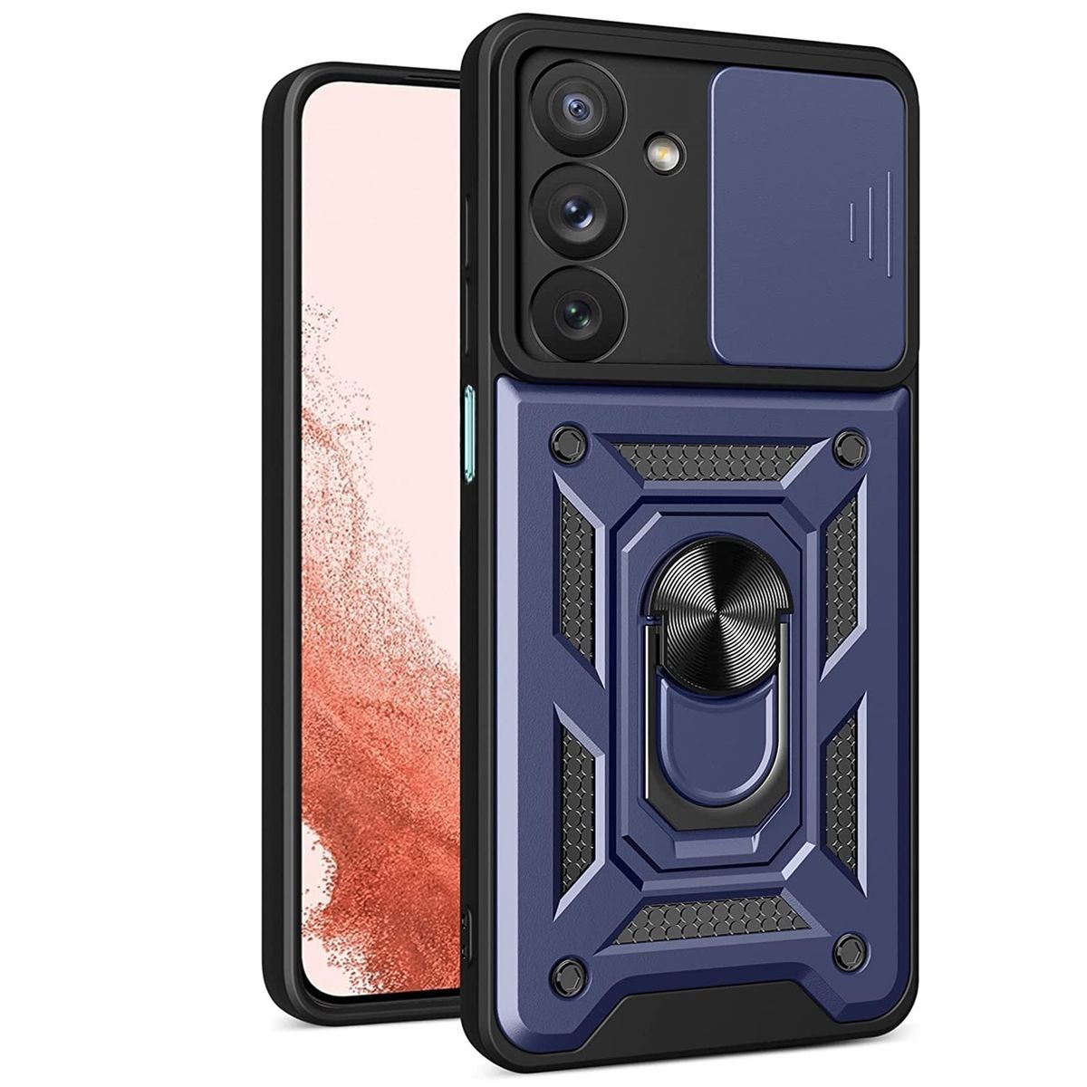 GENERICO - Funda Estuche Case Protector Slider Compatible Con Samsung A17 Azul