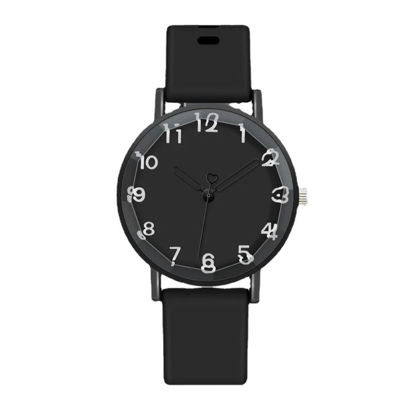 GENERICO - Reloj Naidu Negro Deportivo Para Mujer Pulso En Goma Original