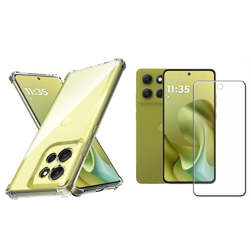 GENERICO - Funda Airbag Antichoque + Vidrio  Para Motorola Moto G86 Power