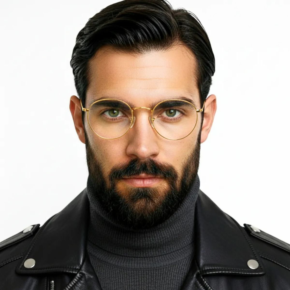 BUHO PARIS - Montura Oftalmica Redonda De Calidad Para Hombre - HM10