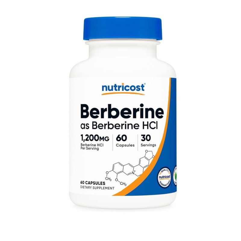 ALHAJAS - Suplemento Nutricost Berberina Hci 1200mg Por Servicio 60 Cápsulas
