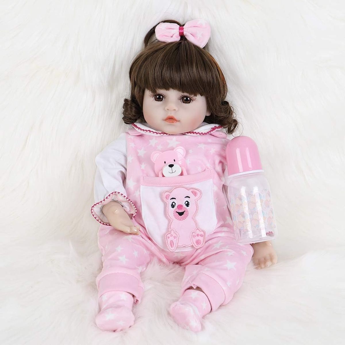 GENERICO - Muñeca  Reborn Tela Y Silicona Renacida