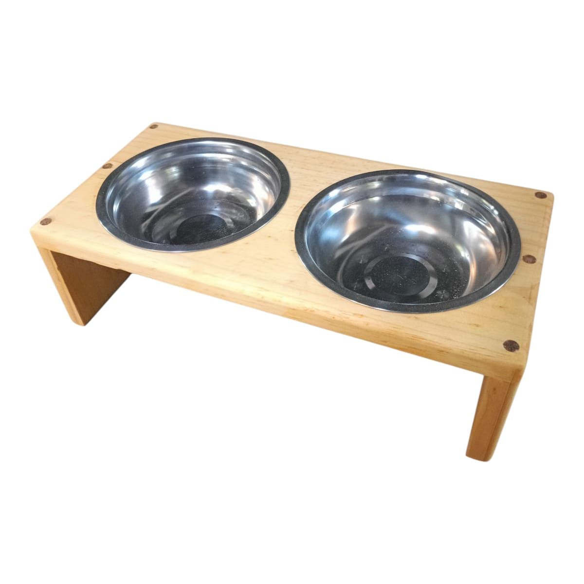 GENERAL - Comedor para Mascotas en madera Pino Talla S