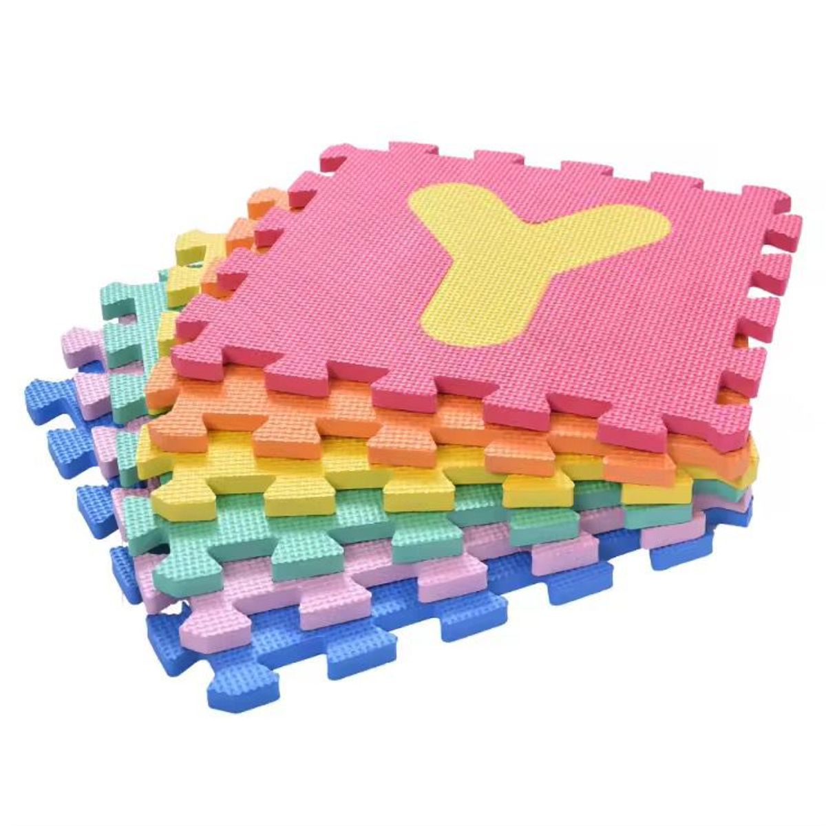 GENERICO - Tapete Rompecabezas x 9 fichas Foamy Para Niños Letras